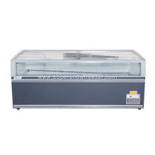 Combined good display effect glass window island freezer